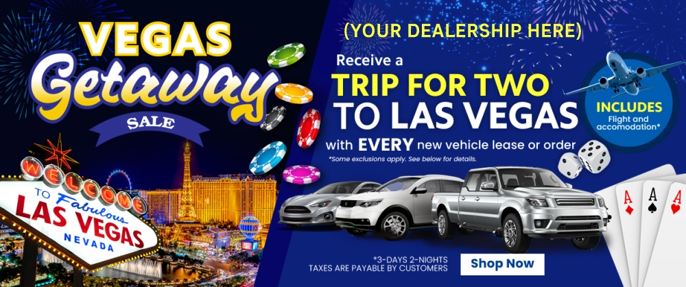 Sample auto dealer travel incentive ad